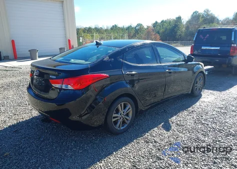 2013 Hyundai Elantra Limited z USA, uszkodzony, nr VIN 5NPDH4AE5DH447833